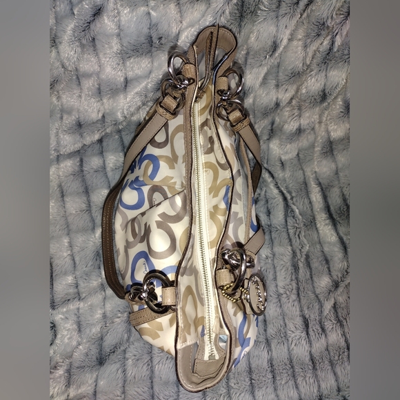 COACH Alexandra Chsin Link Clover Signature C Multicolor Shoulder Bag - Picture 8 of 10